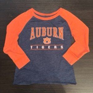 ✨3/$12 Toddler Auburn University Tigers Long-Sleeve Tee